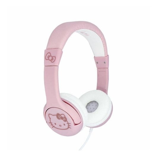 Auriculaires OTL Technologies HK1184 filaires jack 3.5 mm enfants usage quotidien Rose, Or rose, Blanc