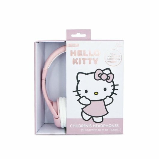 Auriculaires OTL Technologies HK1184 filaires jack 3.5 mm enfants usage quotidien Rose, Or rose, Blanc