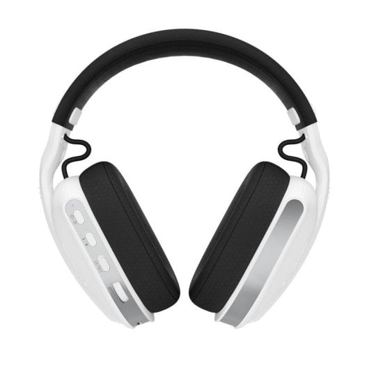 Auriculares ONiVERSE Polaris inalámbricos y con cable Gaming multiplataforma con Bluetooth, USB-C y LED, blancos