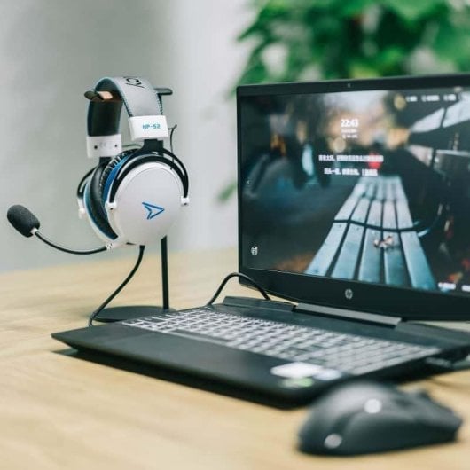 Casque Steelplay HP52 filaire jack 3,5 mm gaming micro rétractable noir et blanc