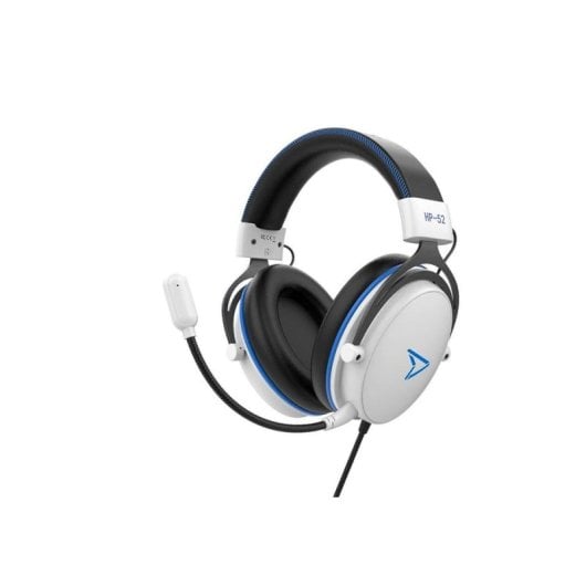 Casque Steelplay HP52 filaire jack 3,5 mm gaming micro rétractable noir et blanc