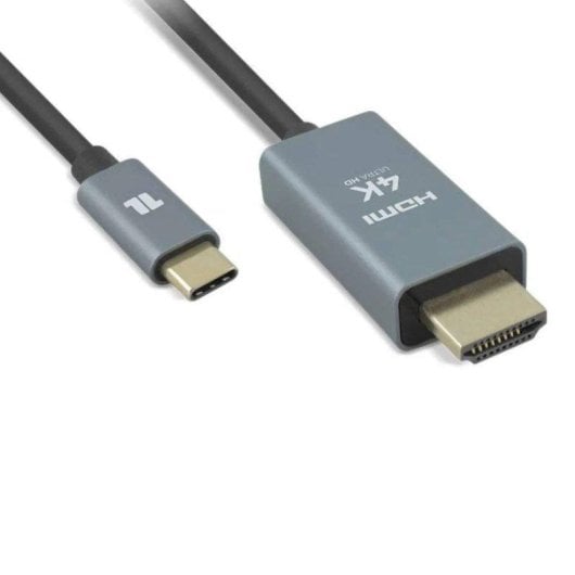 Câble USB-C 1Life vers HDMI 1,8m Transmission Vidéo HD et Données