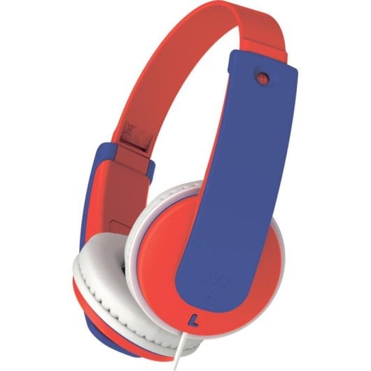 Auriculares JVC HA-KD7 filaires Jack 3.5 mm pour enfants volume limité bleu et rouge