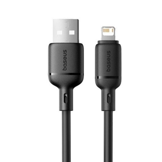 Cabo Baseus Silky Series USB-A Lightning 2,4A 2m Preto