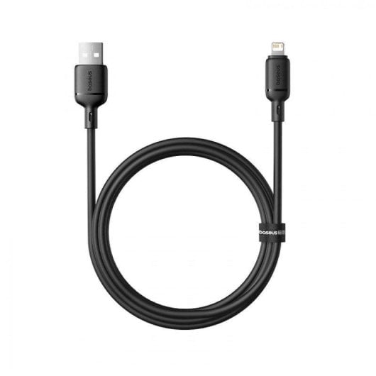 Cabo Baseus Silky Series USB-A Lightning 2,4A 2m Preto