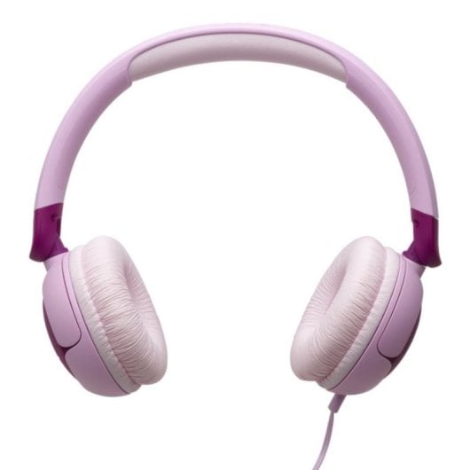Auriculares JBL Junior 320 com fio Jack 3.5 mm Uso infantil dobráveis microfone Roxo