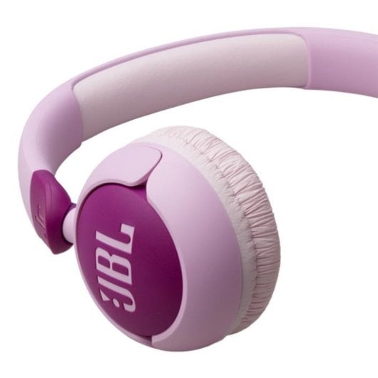 Auriculares JBL Junior 320 com fio Jack 3.5 mm Uso infantil dobráveis microfone Roxo