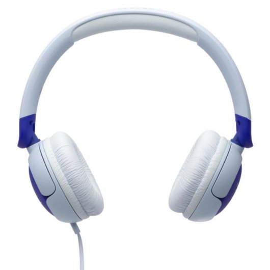 Auriculares JBL Junior 320 com fio Jack 3.5 mm para crianças com microfone azul