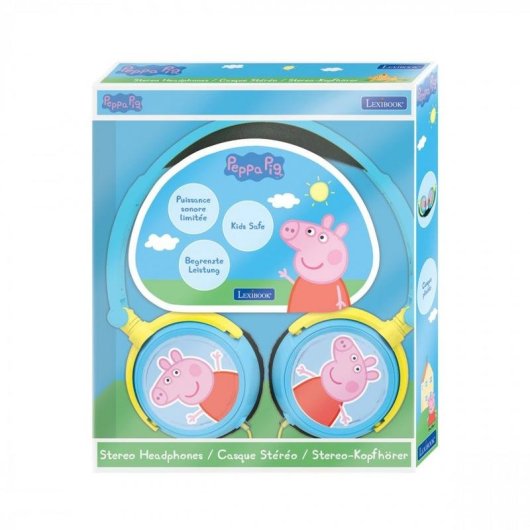 Auriculares LEXIBOOK HP015PP-00 com fio jack 3.5 mm Música proteção auditiva azul