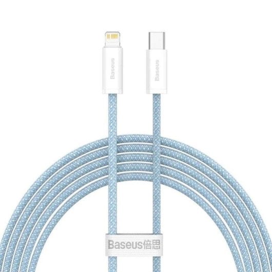 Câble Baseus Dynamic Series USB-C Lightning 2m Bleu 20W PD Nylon