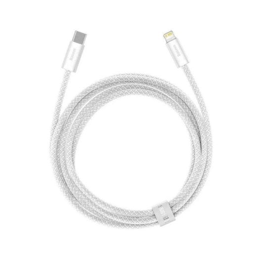 Câble Lightning Baseus CALD000102 2m USB-C 20W Nylon Blanc