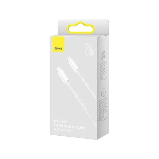 Câble Lightning Baseus CALD000102 2m USB-C 20W Nylon Blanc