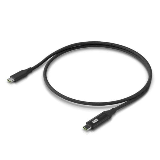 Câble USB Ubiquiti UACC-Cable-USB-100W-1M-BK USB-C 1m 100W Écran Tressé Noir