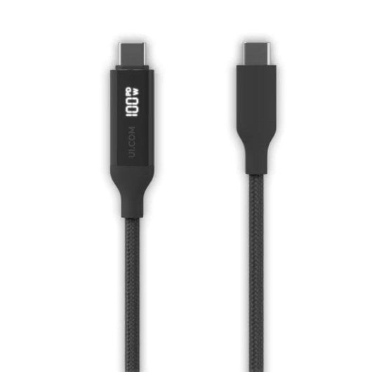 Câble USB Ubiquiti UACC-Cable-USB-100W-1M-BK USB-C 1m 100W Écran Tressé Noir