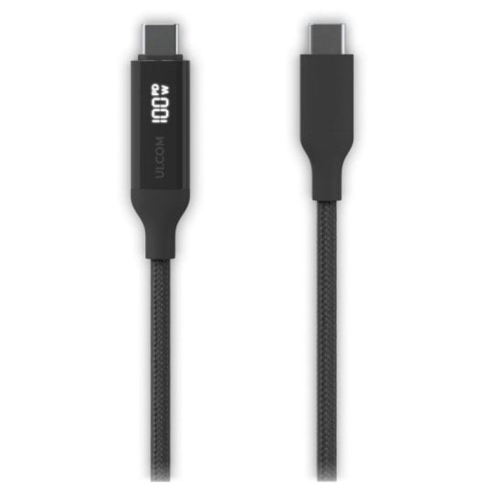 Câble USB Ubiquiti UACC-Cable-USB-100W-1M-BK USB-C 1m 100W Écran Tressé Noir