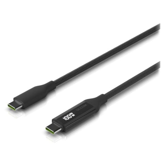 Câble USB Ubiquiti UACC-Cable-USB-100W-1M-BK USB-C 1m 100W Écran Tressé Noir