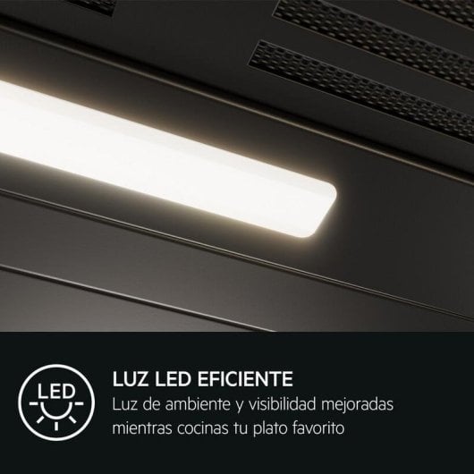 Campana extractora AEG GV77D61SB Recirculación/Ducto 60cm SilenceTech LED