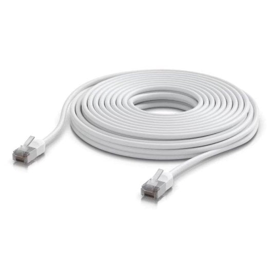 Cable de red Ubiquiti UACC-Cable-Patch-Outdoor-C6A-12M-W Cat6a 12 m exterior blanco ultrafino PoE++