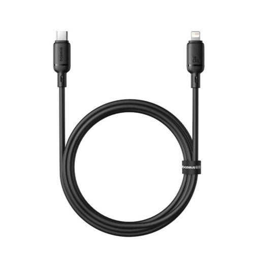 Câble Baseus Silky Series USB-C Lightning 1m 20W 2.4A Charge/Sync Noir
