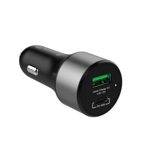Chargeur voiture Crong CRG-PWRC-USBC63-BLK 63W USB-C PD QC3.0 Noir