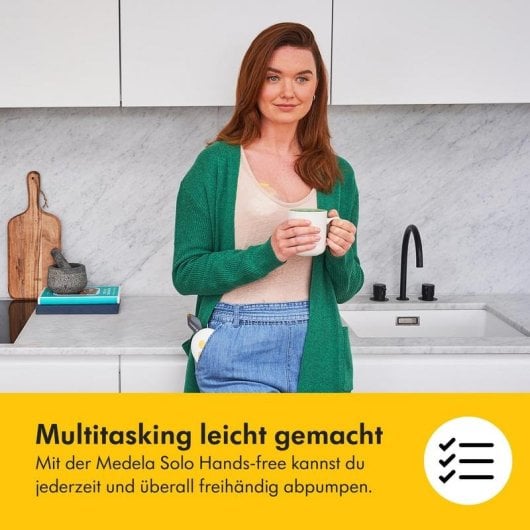 Extracteur de lait Medela Solo Électrique Conception compacte Blanc Jaune