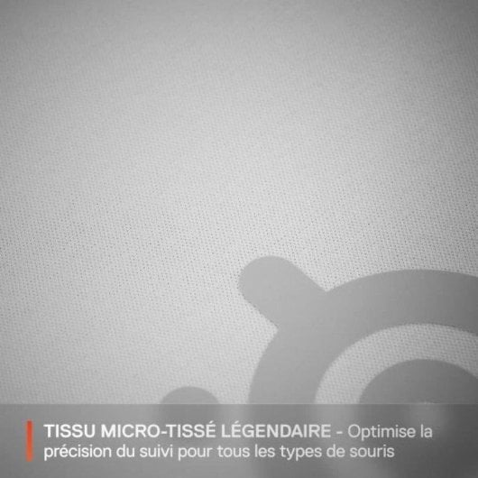 Tapis de souris Steelseries 63461 blanc 320x270 mm microfibre base antidérapante