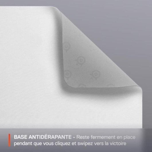 Tapis de souris Steelseries 63461 blanc 320x270 mm microfibre base antidérapante