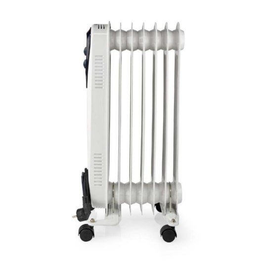 Ölradiator Nedis HTOI30WT7 1500W 7 Elemente Weiß Überhitzungsschutz