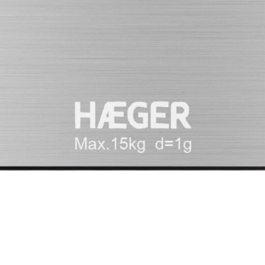 Balance de cuisine Haeger KS-DIG.012A inox 15 kg précision 1 g LCD