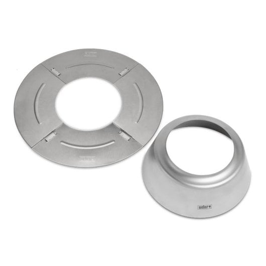 Barbecue-Zubehör WEBER 7666 Edelstahldiffusor für Holzkohlegrill