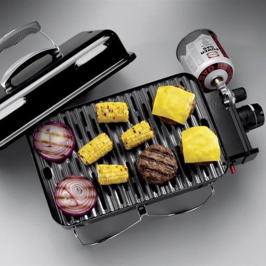 Gasgrill WEBER Go-Anywhere Schwarz tragbar 2100 W 41 x 26 cm Klappbeine