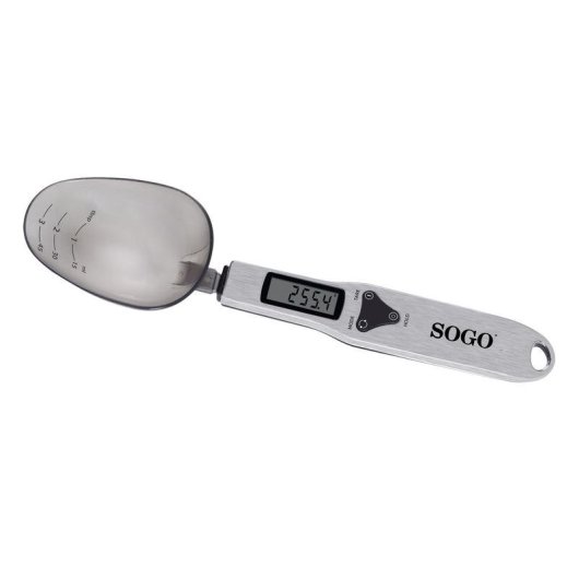Colher Medidora SOGO BAC-SS-2930 300g LCD Aço Inoxidável Precisão 0,1g