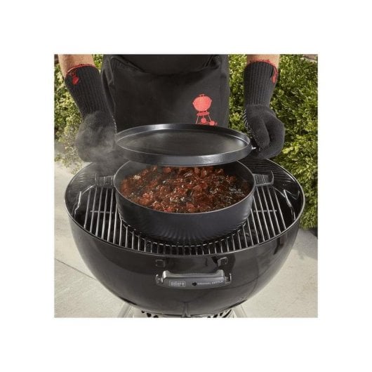 Gourmet BBQ System Topf Weber 8857 Gusseisen 6,8L schwarz