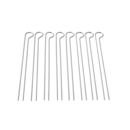 Brochette Weber 6320 Doppelspieße 8 Stück Edelstahl Silber