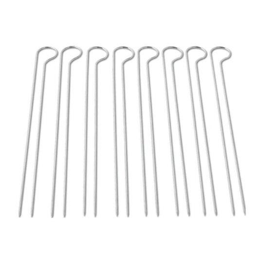 Brochette Weber 6320 Doppelspieße 8 Stück Edelstahl Silber