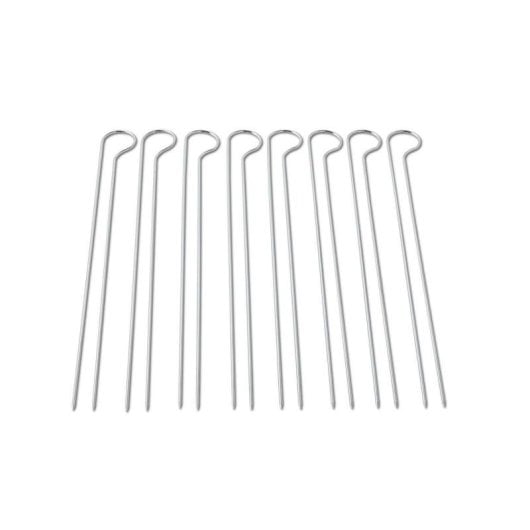 Brochette Weber 6320 Doppelspieße 8 Stück Edelstahl Silber