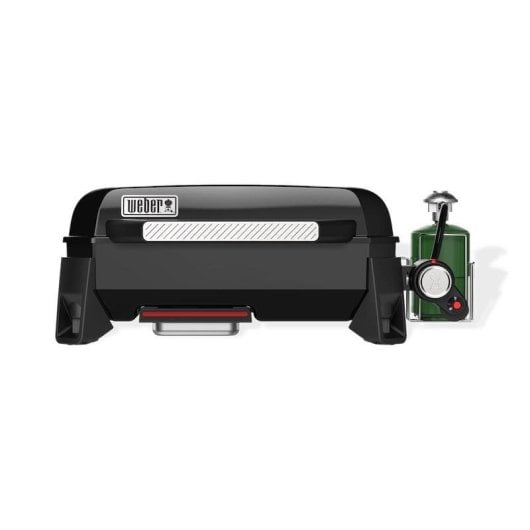 Barbecue WEBER 1500207 Gas Tischgerät Plancha mit Deckel schwarz