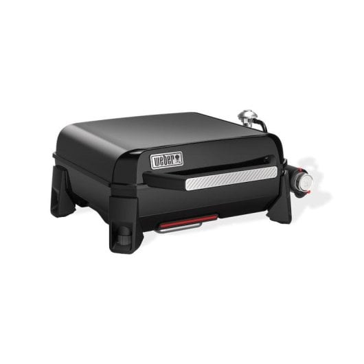 Barbecue WEBER 1500207 Gas Tischgerät Plancha mit Deckel schwarz