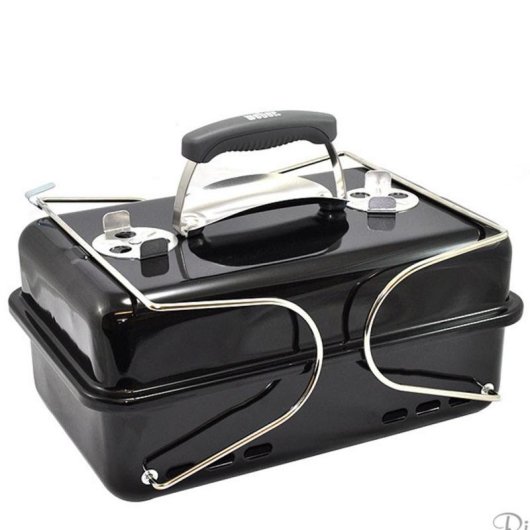 Barbecue WEBER Go-anywhere carvão portátil superfície 420x260 mm preta