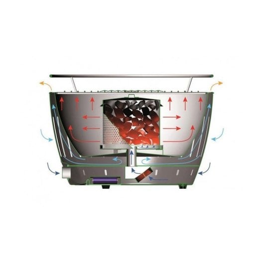 Barbecue LOTUSGRILL G435 U RD Rot 40,5 cm Edelstahl Kettle Tragetasche