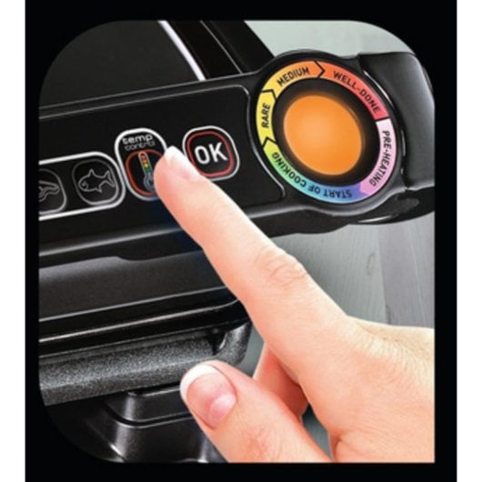 Kontaktgrill Tefal GC7148 OptiGrill 2000 W 600 cm² Edelstahl Schwarz