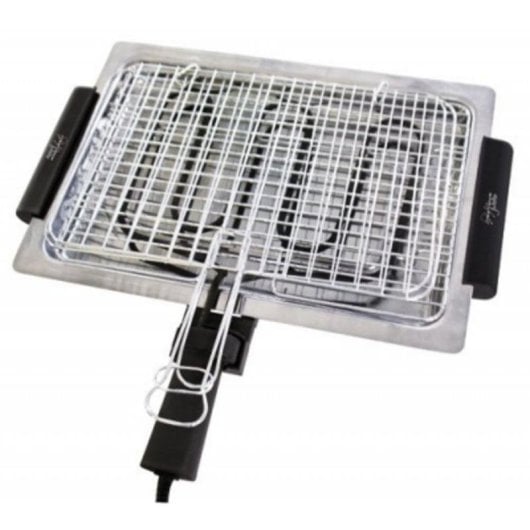 Parrilla elétrica MELCHIONI FAMILY Spiedina dupla abertura 1600 W aço