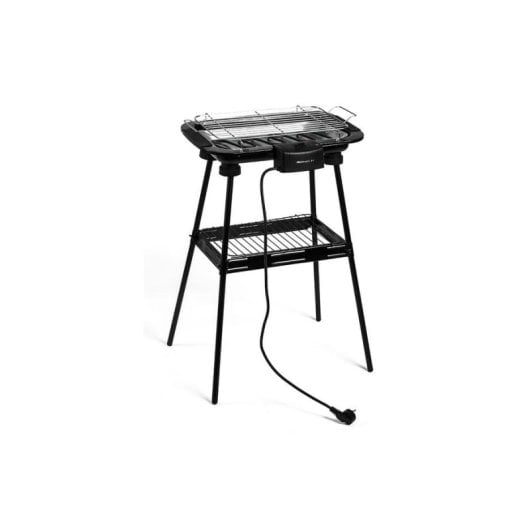 Barbecue elettrica Melchioni BBQ2 2000W superficie 38x22 cm nera