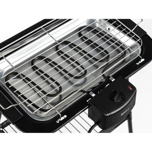 Barbecue elettrica Melchioni BBQ2 2000W superficie 38x22 cm nera