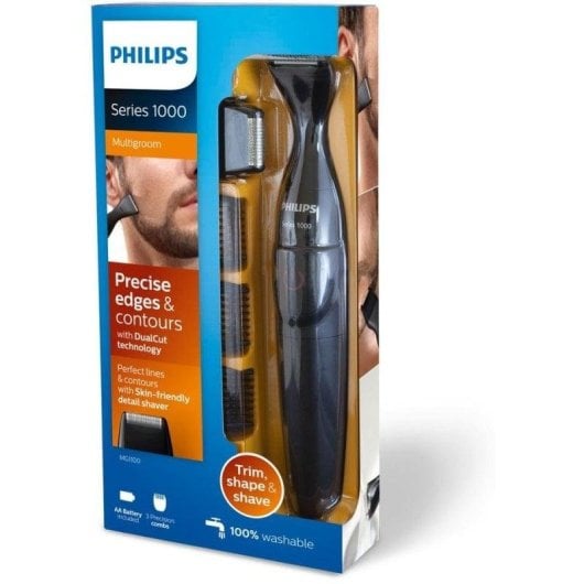 Barttrimmer Philips MG1100/16 Präzision DualCut 4 Längeneinstellungen Wasserfest