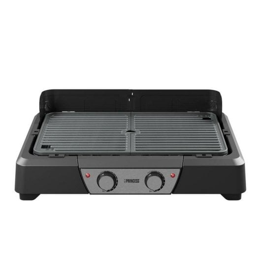 Parrilla eléctrica Princess 112254 dos zonas 2000 W antiadherente interior exterior