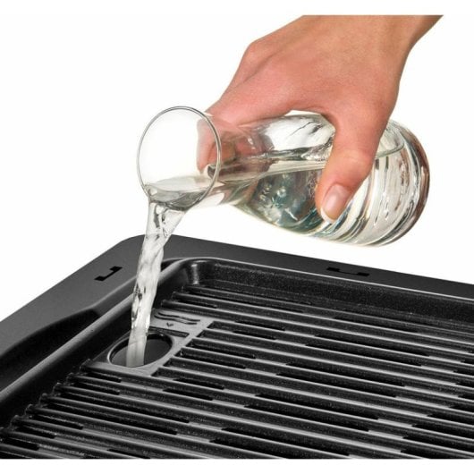 Barbecue elettrica UNOLD 58565 1600W superficie ampia termostato rimovibile nera