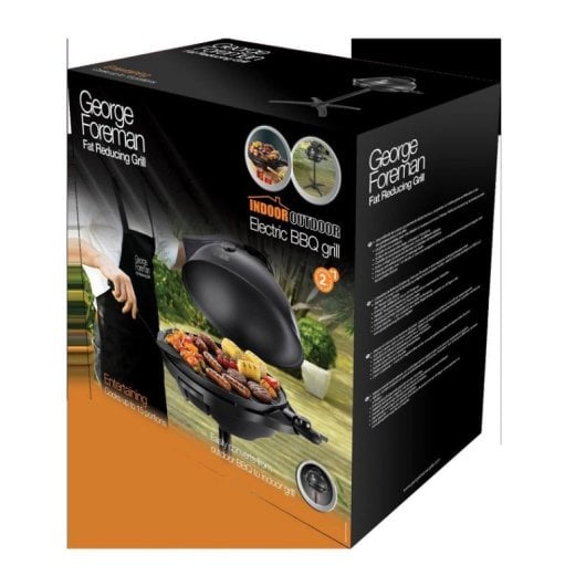 Barbacoa eléctrica GEORGE FOREMAN 22460-56 2400 W tapa termómetro grill exterior-interior