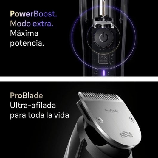 Barba Braun BeardTrimmer 9 BT9560 Regolazione Precisione 52 Lunghezze Wet&Dry