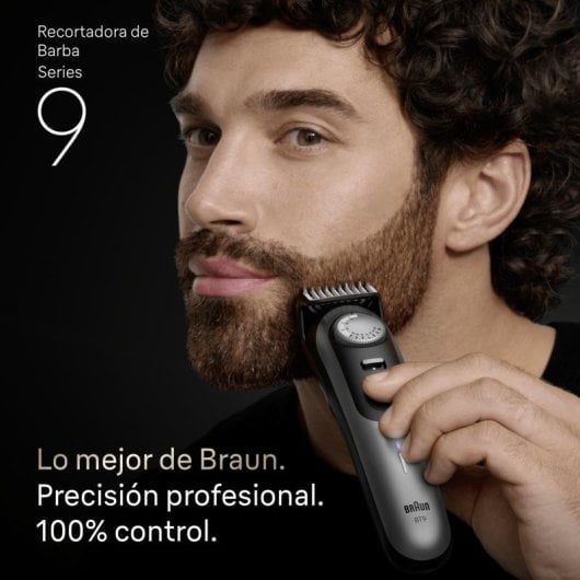 Barba Braun BeardTrimmer 9 BT9560 Regolazione Precisione 52 Lunghezze Wet&Dry